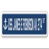 USS James E Robinson AK 274 Street Sign us Navy Ship Veteran Sailor Gift view 1