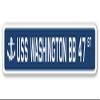 USS Washington BB 47 Street Sign us Navy Ship Veteran Sailor Gift view 1