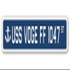 USS VOGE FF 1047 Street Sign us Navy Ship Veteran Sailor Gift view 1