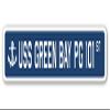 USS Green Bay PG 101 Street Sign us Navy Ship Veteran Sailor Gift view 1