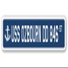 USS OZBOURN DD 846 Street Sign us Navy Ship Veteran Sailor Gift view 1