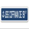 USS Coffman DE 191 Street Sign us Navy Ship Veteran Sailor Gift view 1