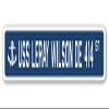 USS LERAY Wilson DE 414 Street Sign us Navy Ship Veteran Sailor Gift view 1