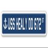 USS Healy DD 672 Street Sign us Navy Ship Veteran Sailor Gift view 1