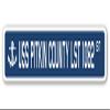 USS Pitkin County LST 1082 Street Sign us Navy Ship Veteran Sailor Gift view 1