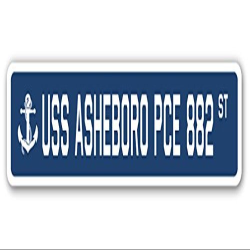 USS Asheboro PCE 882 Street Sign us Navy Ship Veteran Sailor Gift