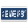 USS Antares AKR 294 Street Sign us Navy Ship Veteran Sailor Gift view 1