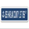 USS Harlan County LST 1196 Street Sign us Navy Ship Veteran Sailor Gift view 1
