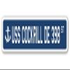 USS COCKRILL DE 398 Street Sign us Navy Ship Veteran Sailor Gift view 1
