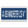 USS Manchester LCS 14 Street Sign us Navy Ship Veteran Sailor Gift view 1