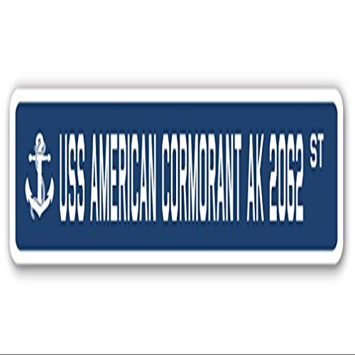 USS American Cormorant AK 2062 Street Sign us Navy Ship Veteran Sailor Gift