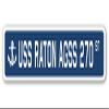USS Raton AGSS 270 Street Sign us Navy Ship Veteran Sailor Gift view 1