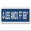 USS Amick FF 168 Street Sign us Navy Ship Veteran Sailor Gift view 1