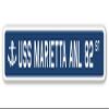 USS Marietta ANL 82 Street Sign us Navy Ship Veteran Sailor Gift view 1