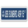 USS Sunbird ASR 15 Street Sign us Navy Ship Veteran Sailor Gift view 1