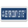 USS York County LST 1175 Street Sign us Navy Ship Veteran Sailor Gift view 1