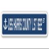 USS Harris County LST 822 Street Sign us Navy Ship Veteran Sailor Gift view 1