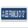 USS Franklin CV 13 Street Sign us Navy Ship Veteran Sailor Gift view 1