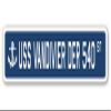 USS VANDIVIER DER 540 Street Sign us Navy Ship Veteran Sailor Gift view 1