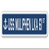 USS MULIPHEN LKA 61 Street Sign us Navy Ship Veteran Sailor Gift view 1
