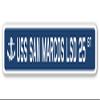 USS SAN Marcos LSD 25 Street Sign us Navy Ship Veteran Sailor Gift view 1