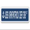 USS Kirkpatrick DER 318 Street Sign us Navy Ship Veteran Sailor Gift view 1