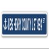 USS Henry County LST 824 Street Sign us Navy Ship Veteran Sailor Gift view 1