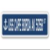 USS Cape BORDA AK 5058 Street Sign us Navy Ship Veteran Sailor Gift view 1