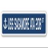 USS Sagamore ATA 208 Street Sign us Navy Ship Veteran Sailor Gift view 1