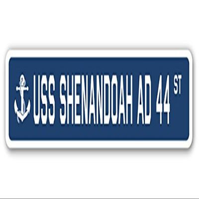 USS Shenandoah AD 44 Street Sign us Navy Ship Veteran Sailor Gift