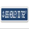 USS Henley DD 762 Street Sign us Navy Ship Veteran Sailor Gift view 1