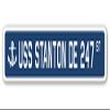 USS Stanton DE 247 Street Sign us Navy Ship Veteran Sailor Gift view 1