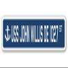 USS John Willis DE 1027 Street Sign us Navy Ship Veteran Sailor Gift view 1