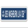 USS Washburn LKA 108 Street Sign us Navy Ship Veteran Sailor Gift view 1