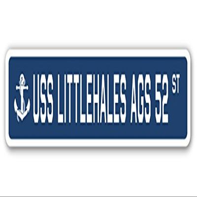 USS LITTLEHALES AGS 52 Street Sign us Navy Ship Veteran Sailor Gift