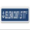 USS Lorain County LST 1177 Street Sign us Navy Ship Veteran Sailor Gift view 1