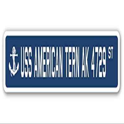 USS American Tern AK 4729 Street Sign us Navy Ship Veteran Sailor Gift