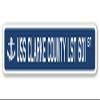 USS Clarke County LST 601 Street Sign us Navy Ship Veteran Sailor Gift view 1