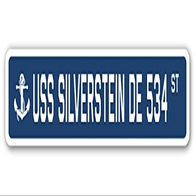 USS Silverstein DE 534 Street Sign us Navy Ship Veteran Sailor Gift