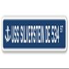 USS Silverstein DE 534 Street Sign us Navy Ship Veteran Sailor Gift view 1