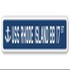 USS Rhode Island BB 17 Street Sign us Navy Ship Veteran Sailor Gift view 1