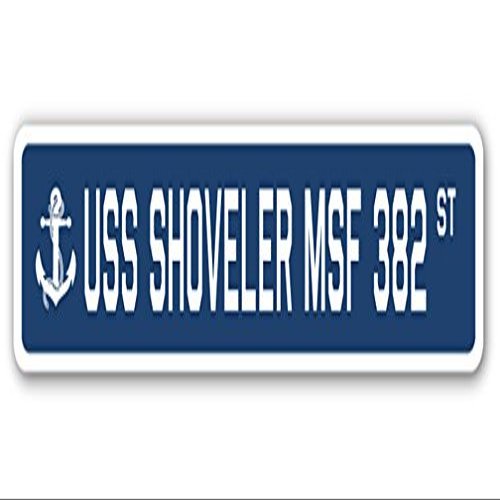 USS Shoveler MSF 382 Street Sign us Navy Ship Veteran Sailor Gift