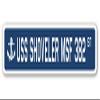 USS Shoveler MSF 382 Street Sign us Navy Ship Veteran Sailor Gift view 1