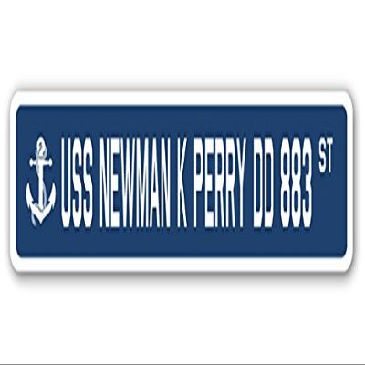 USS Newman K Perry DD 883 Street Sign us Navy Ship Veteran Sailor Gift