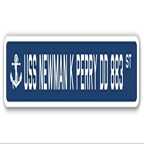 USS Newman K Perry DD 883 Street Sign us Navy Ship Veteran Sailor Gift