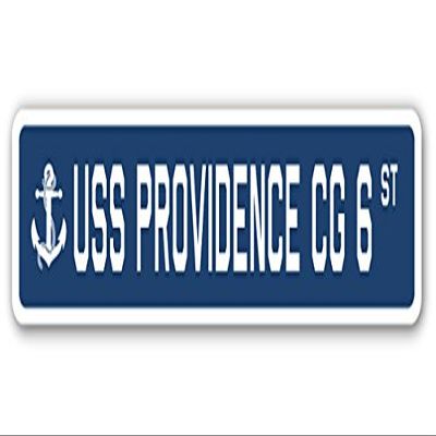 USS Providence CG 6 Street Sign us Navy Ship Veteran Sailor Gift