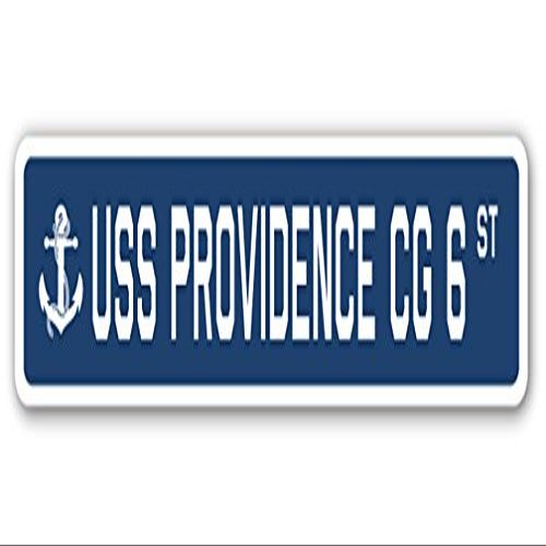 USS Providence CG 6 Street Sign us Navy Ship Veteran Sailor Gift