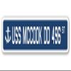 USS MCCOOK DD 496 Street Sign us Navy Ship Veteran Sailor Gift view 1