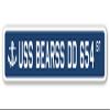 USS BEARSS DD 654 Street Sign us Navy Ship Veteran Sailor Gift view 1