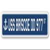USS Briscoe DD 977 Street Sign us Navy Ship Veteran Sailor Gift view 1